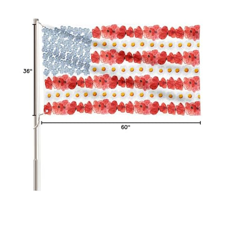 AVOIN colorlife patriotic yard decor flag enhances garden or lawn areas.
