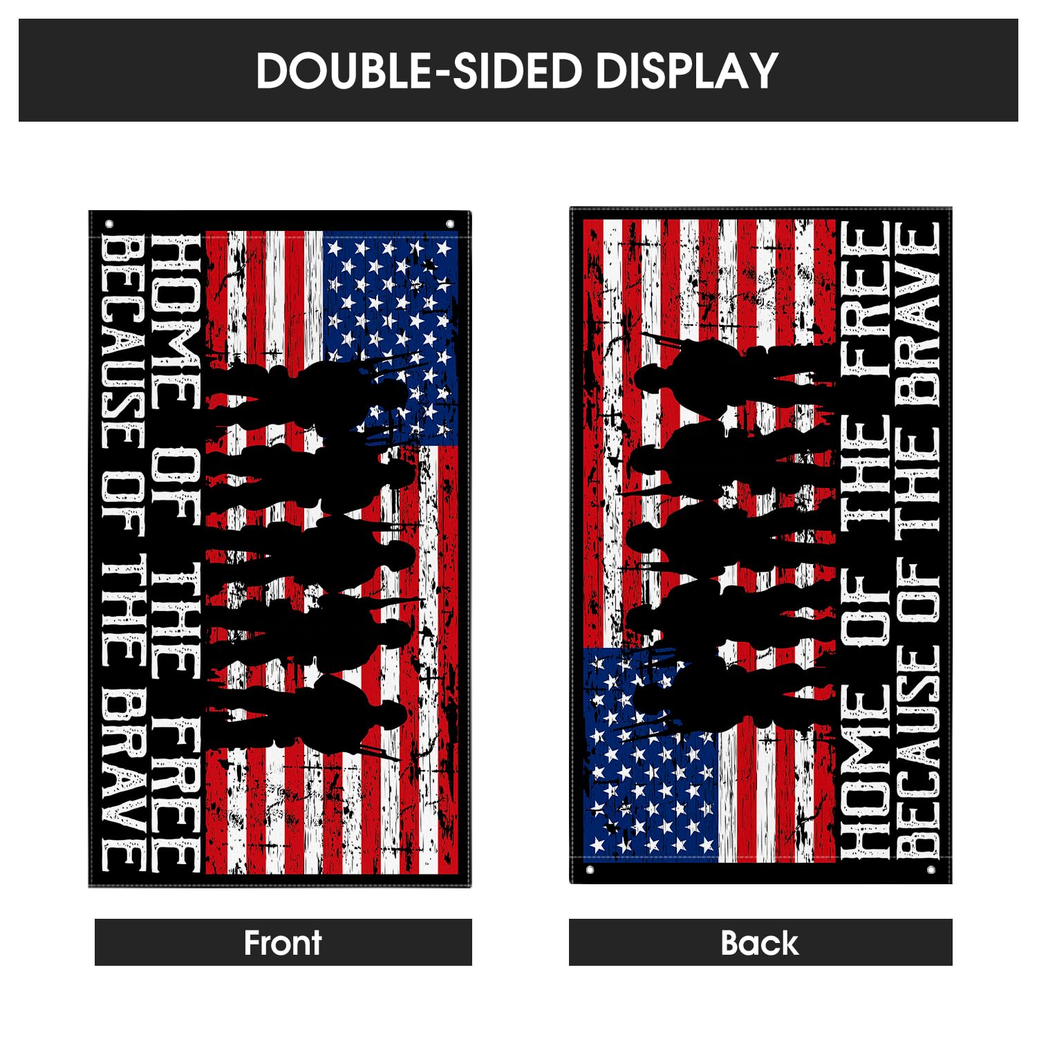 AVOIN colorlife weatherproof flag decor for patios, fences, or gardens.