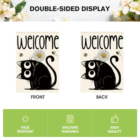 AVOIN colorlife seasonal daisy design brightens entryways.