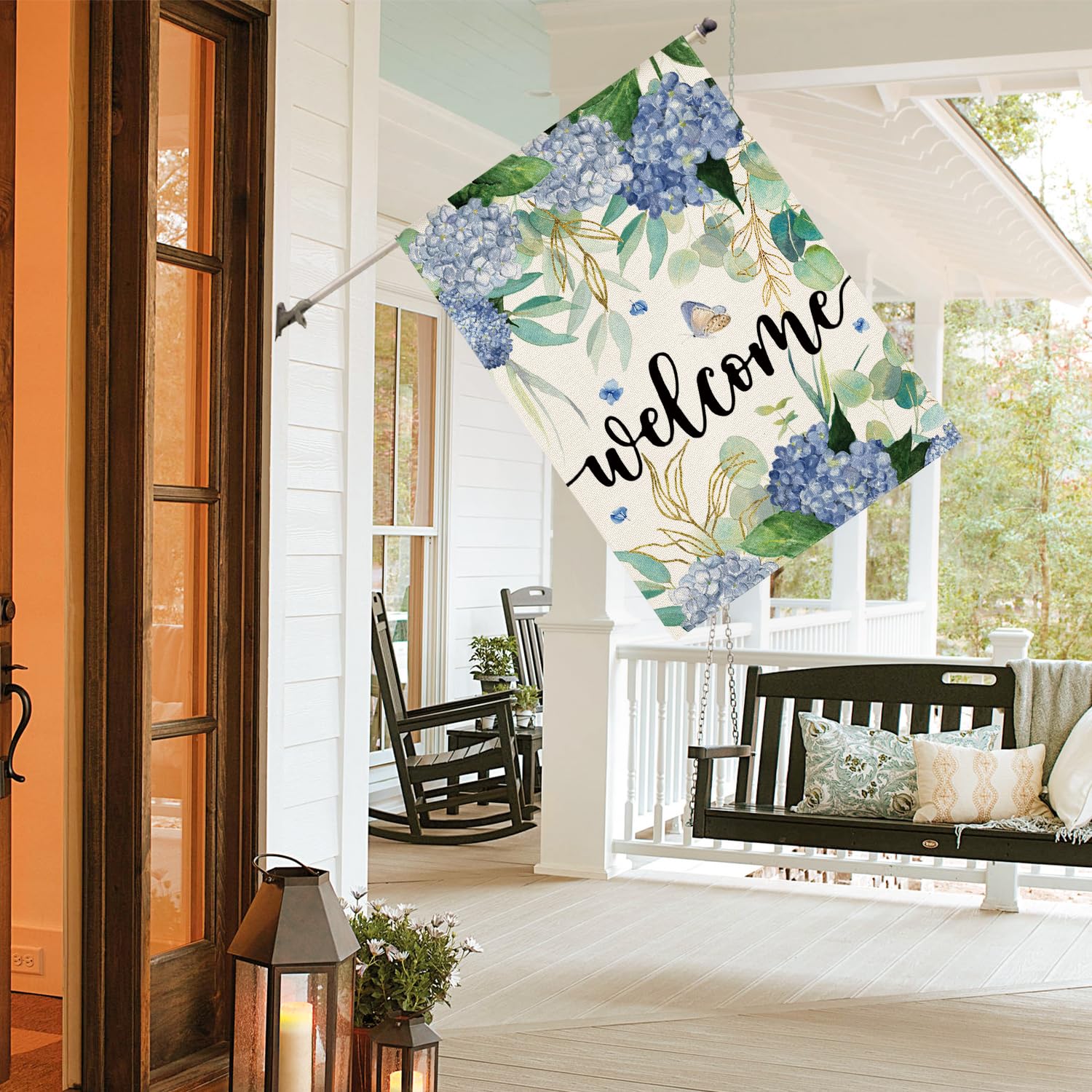 AVOIN colorlife flag with sleeve top fits standard poles for easy setup.