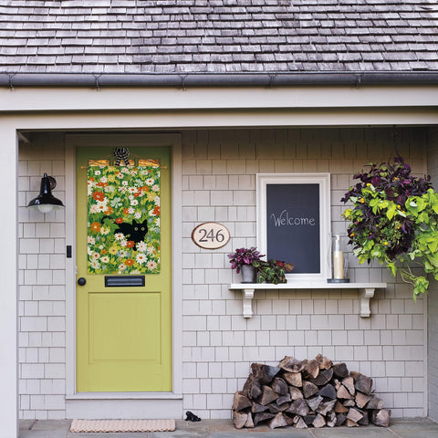 AVOIN colorlife porch decor flag adds seasonal charm to garden.