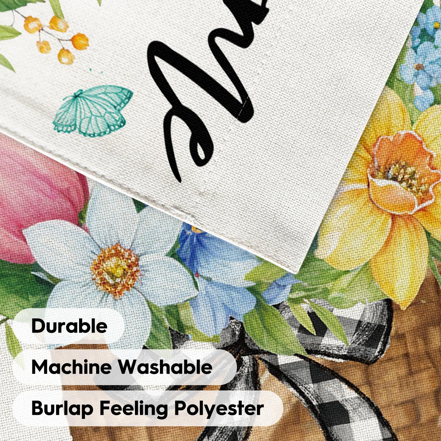 AVOIN colorlife flag brightens yard with welcoming floral motif