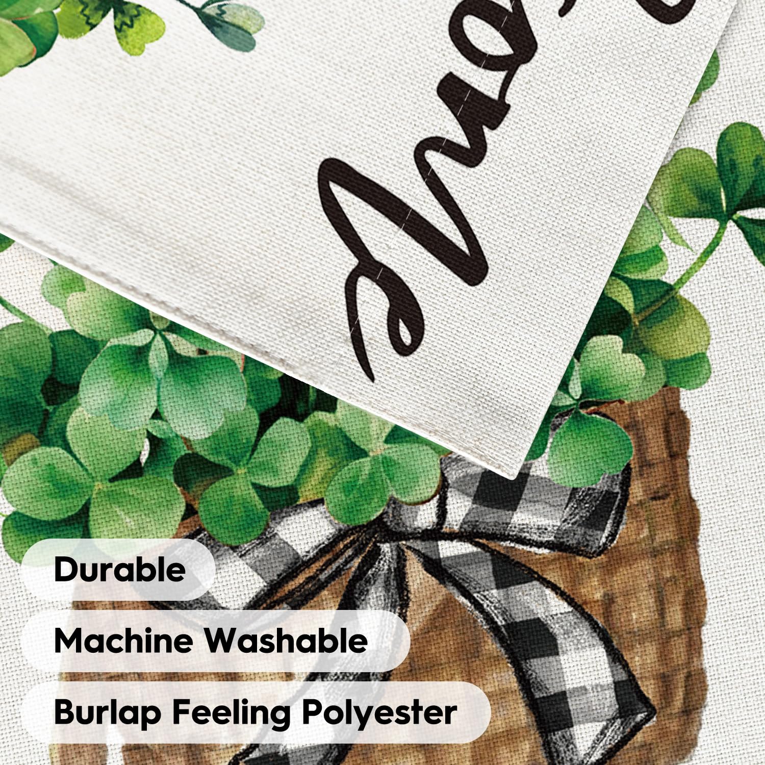 AVOIN colorlife St Patricks Day banner for yard use.