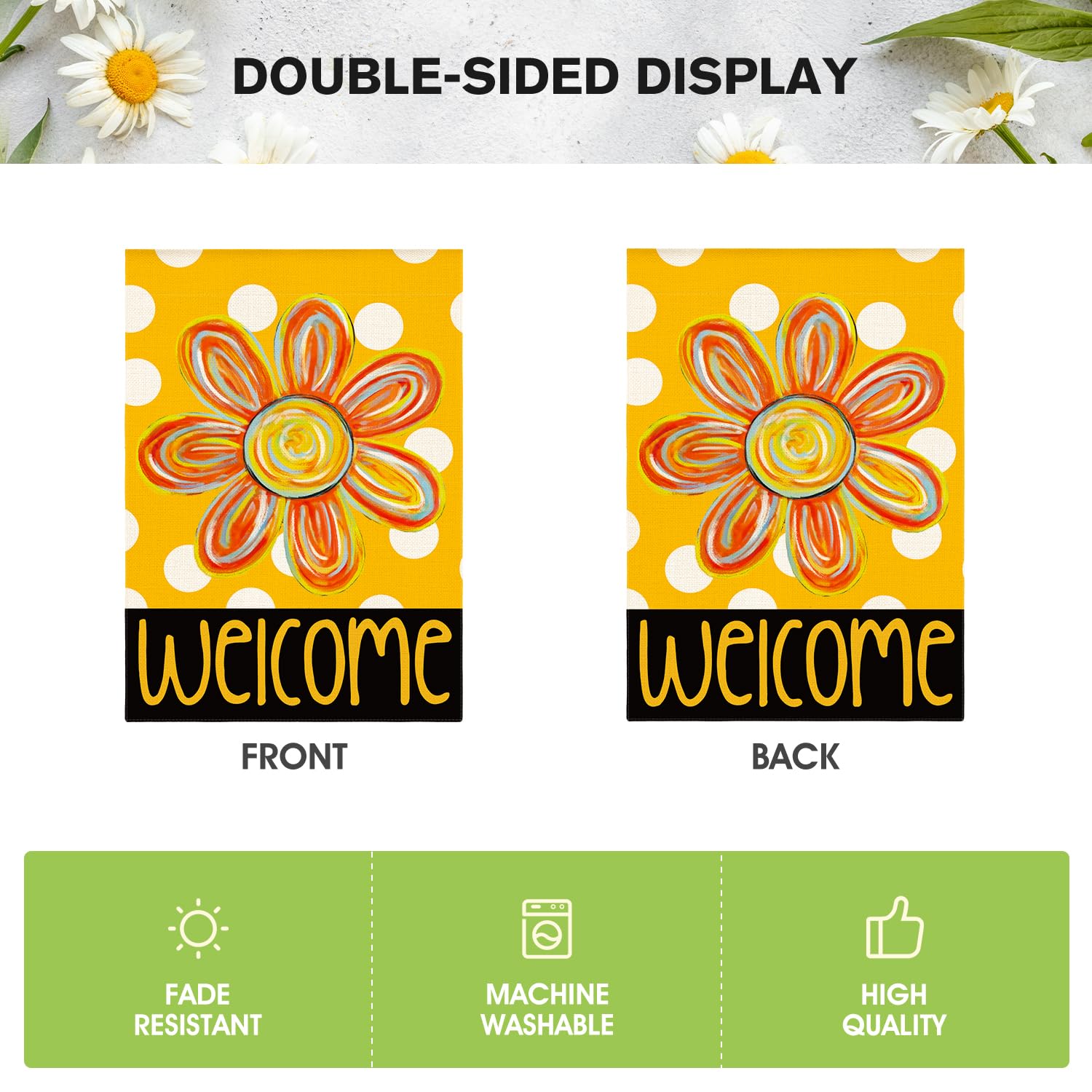 AVOIN colorlife Machine washable fabric keeps colors vibrant outdoors