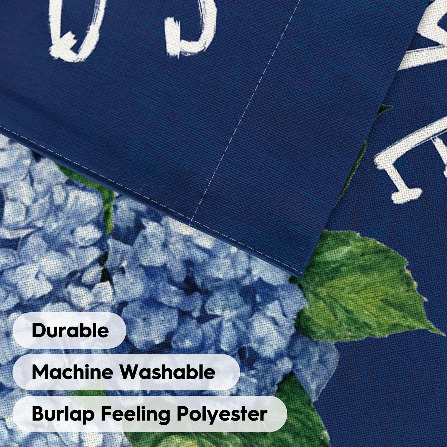 AVOIN colorlife Hydrangea flag adds seasonal charm to spring and summer entrances