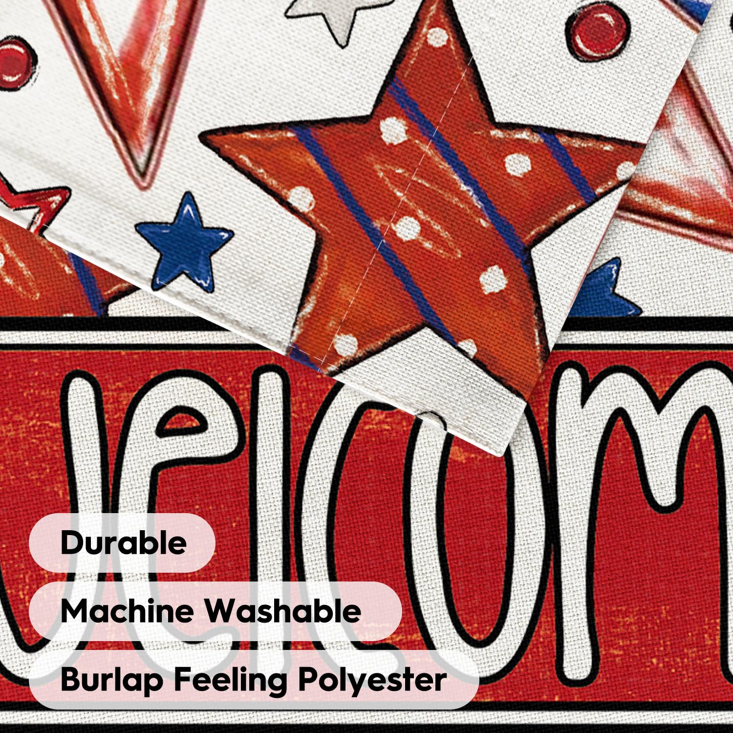 AVOIN colorlife Weather-resistant patriotic flag ideal for porch, deck, or garden.