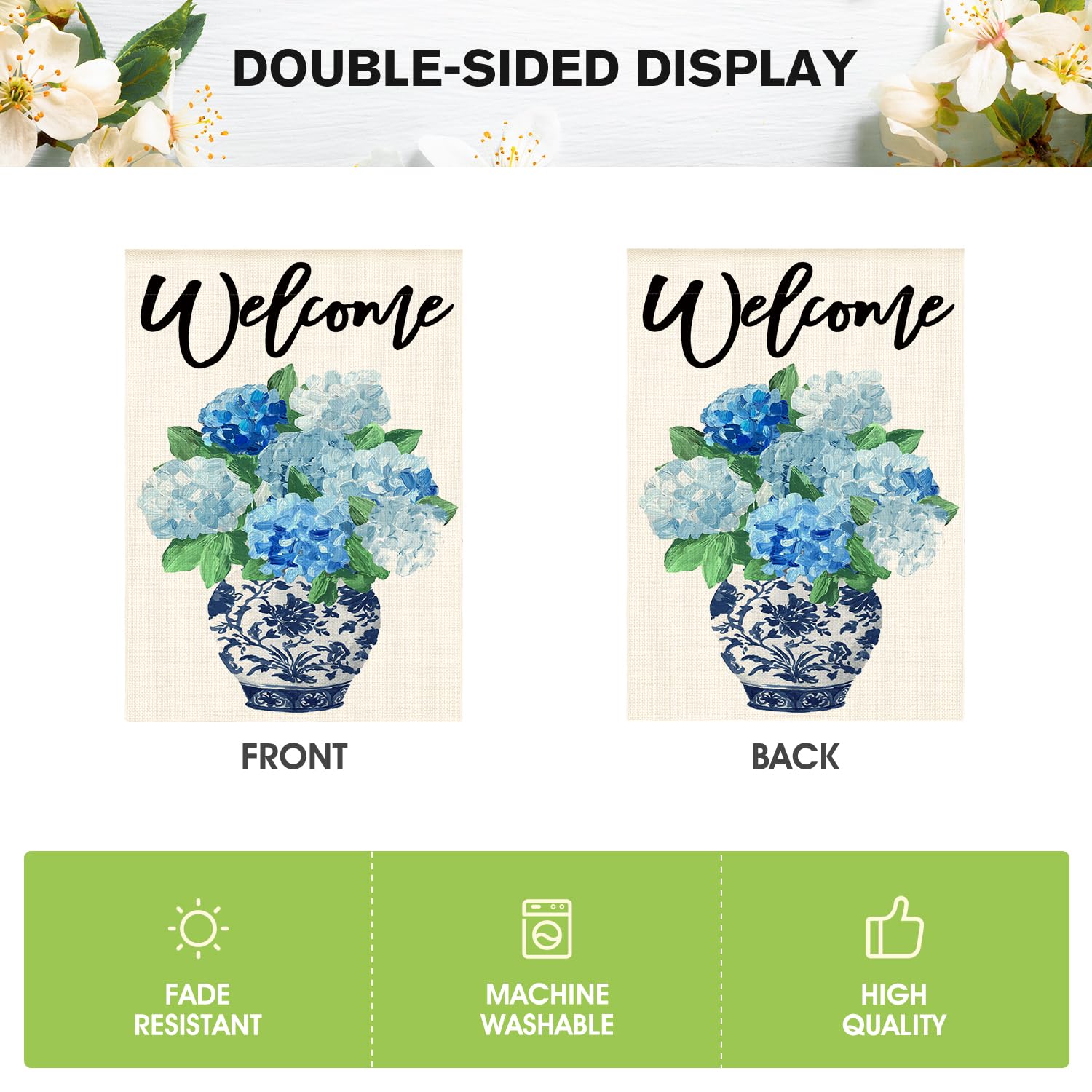AVOIN colorlife weather-resistant polyester flag ready for sun and rain