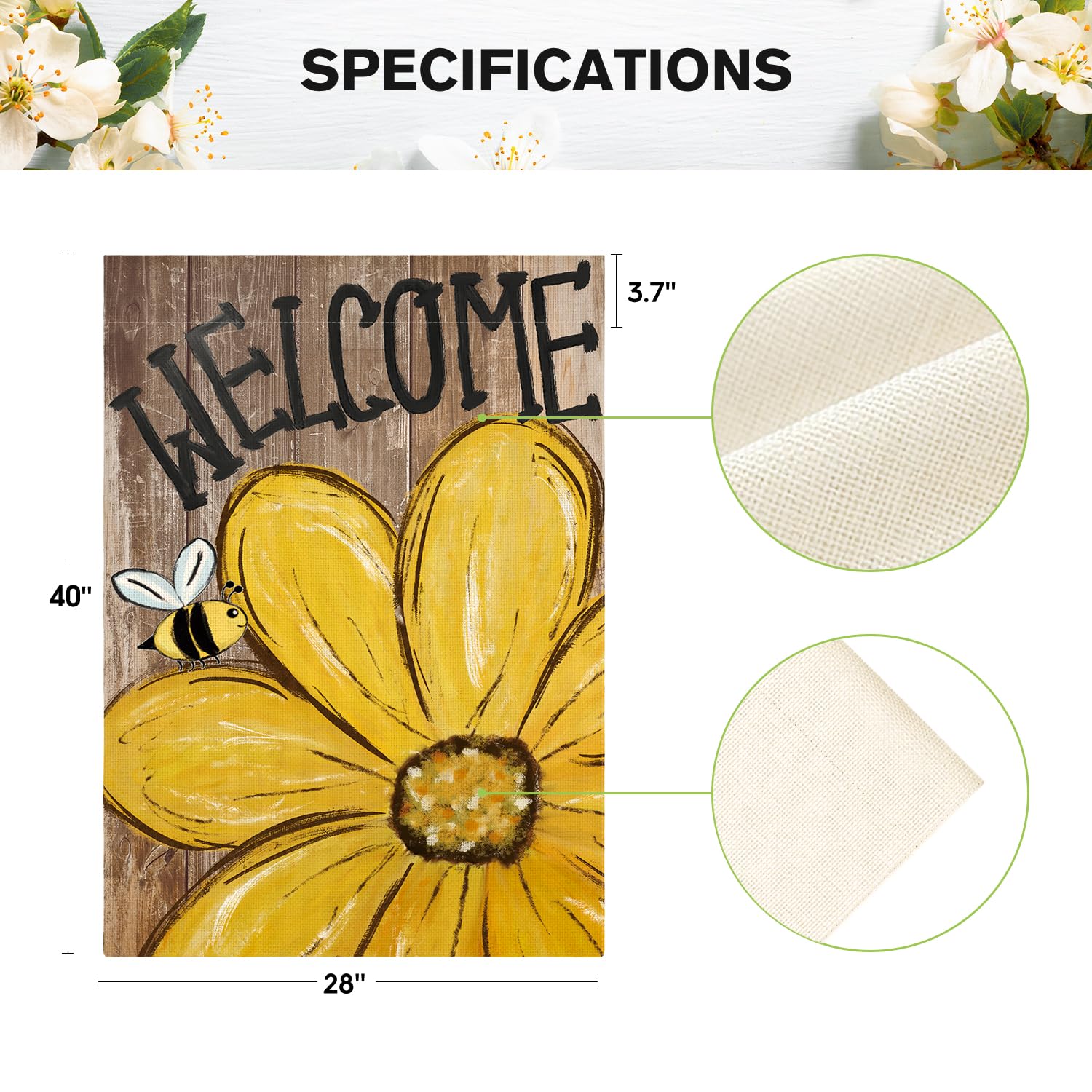 AVOIN colorlife weather resistant polyester flag withstands sun and rain.