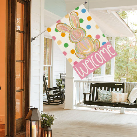 AVOIN colorlife weather-resistant yard flag designed for decks, patios, and gardens in all seasons.