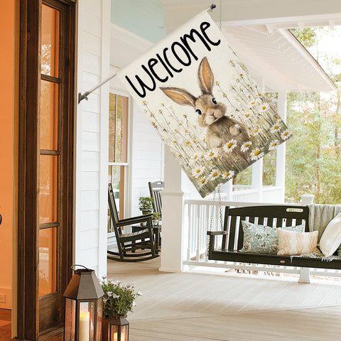 AVOIN colorlife welcome spring flag double-sided visibility
