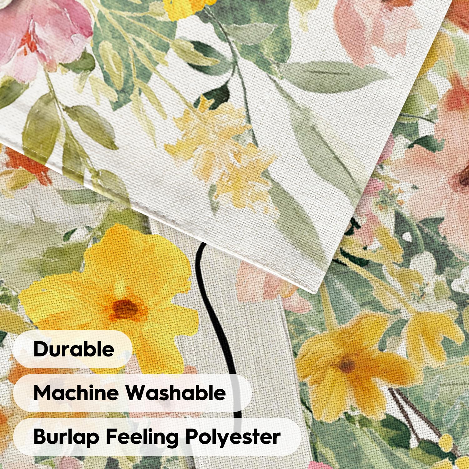 AVOIN colorlife yard flag enhances entryways with springtime blooms.