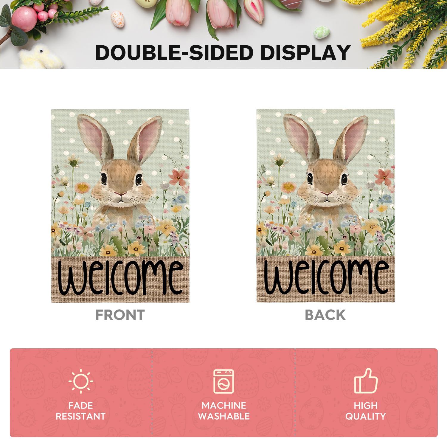 AVOIN colorlife yard decor flag adds seasonal charm