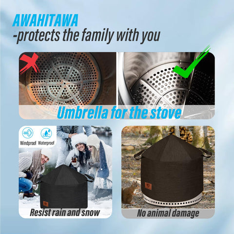 AWAHITAWA windproof ring on Yukon cover ensures snug fit