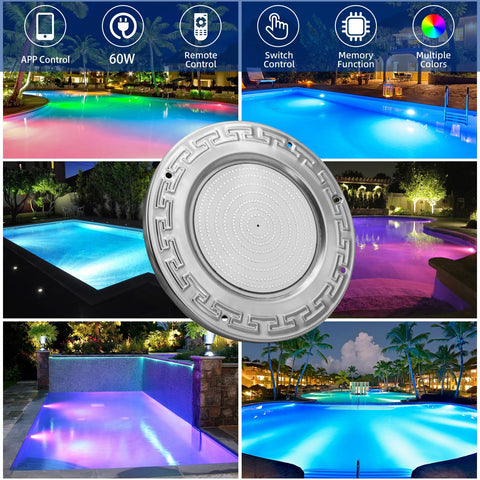 Awanhe pool light connects with a 50-foot cord for flexible setup.
