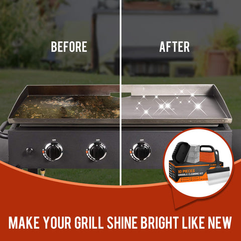 AWEASROY durable components help protect and extend griddle life.