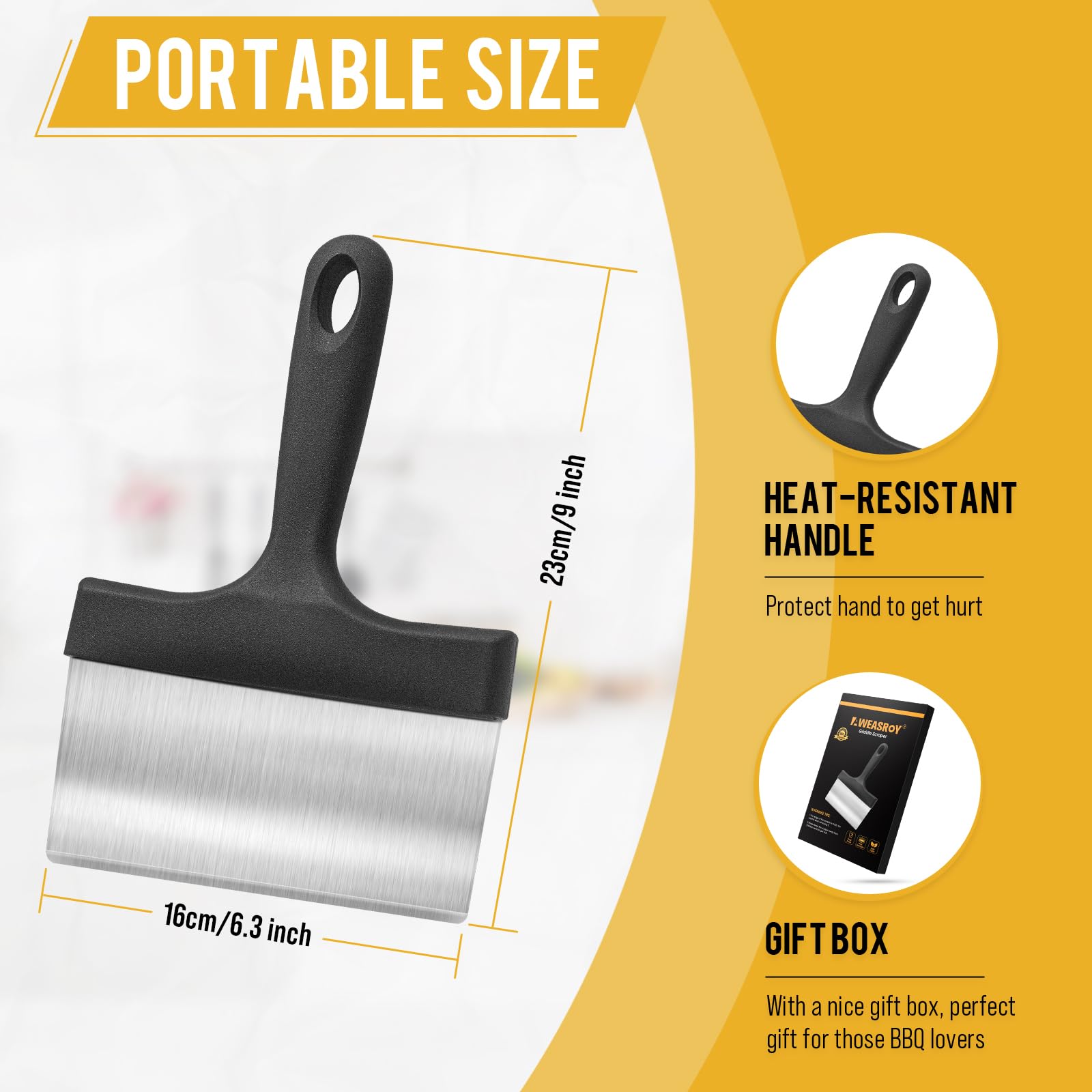 AWEASROY durable stainless steel tool for outdoor grills