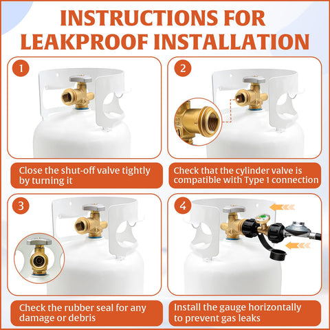 AWEASROY fuel level indicator helps prevent running out mid-cookout.