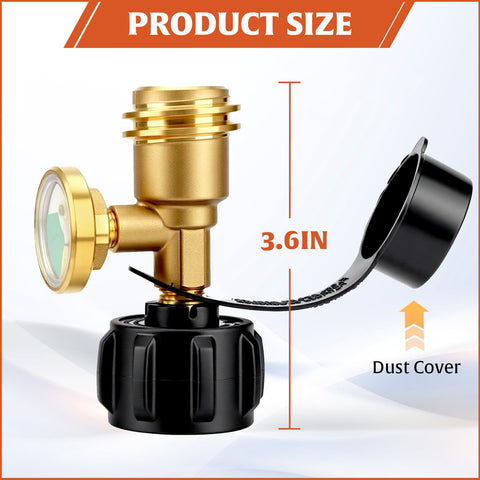 AWEASROY gauge used with RVs, grills, and heaters for reliable fuel management.