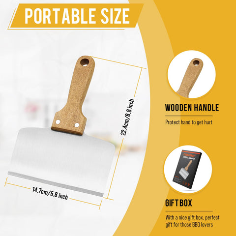 AWEASROY sturdy stainless steel blade designed to resist bending