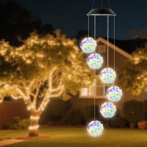 AWENDIETOU outdoor garden decor shines as daylight art and evening ambiance.