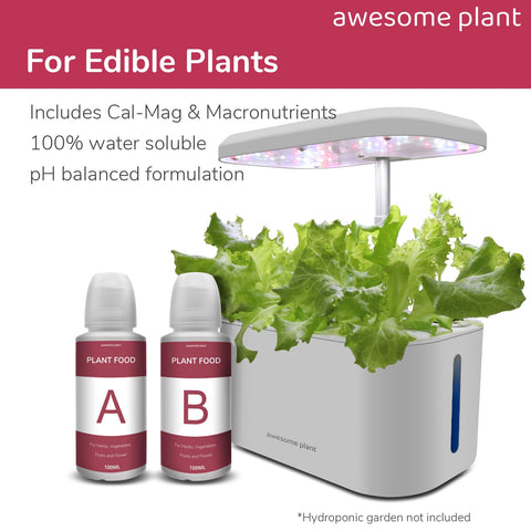 Awesome Plant hydroponic food bottle pour action for easy refill.