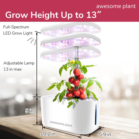 Awesome Plant 6Pro panel showing three grow modes for different plants