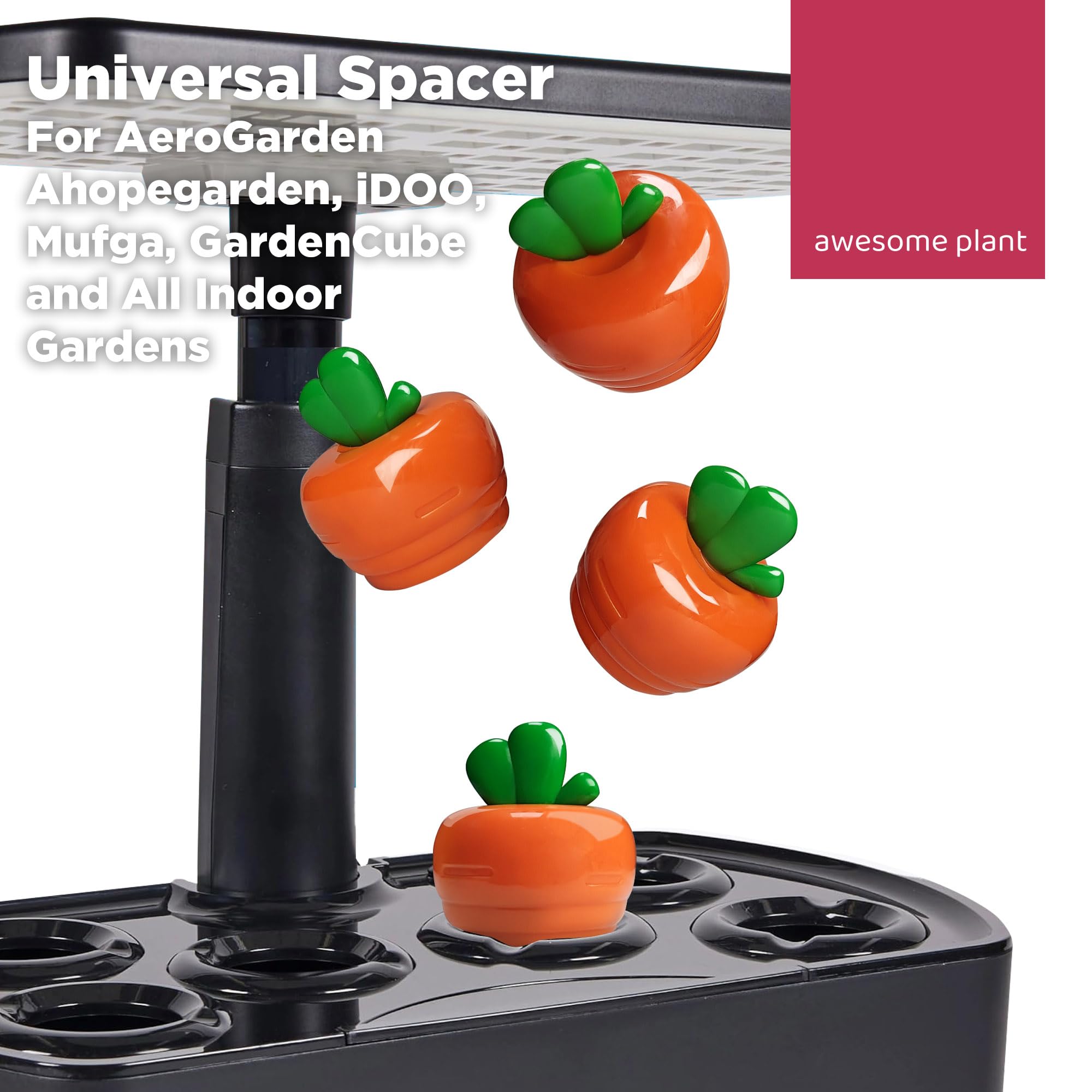 Awesome Plant carrot spacer cover leaf tabs design eases adjustment