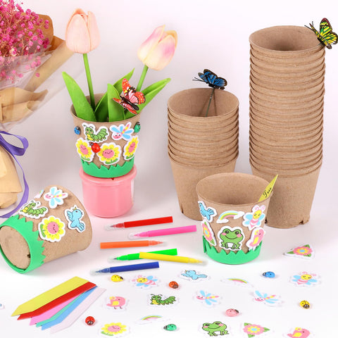 Aweyka color pens help label plants and record growth.