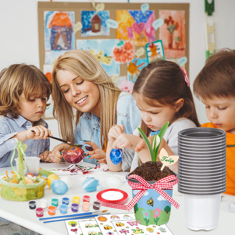 Aweyka Garden Pot Craft Kit adhesive stickers add patterns without glue