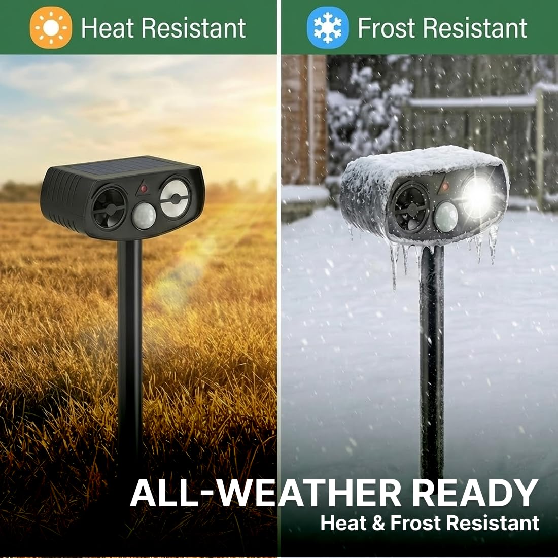 AWISH easy ground stake or wall mount installation for quick setup