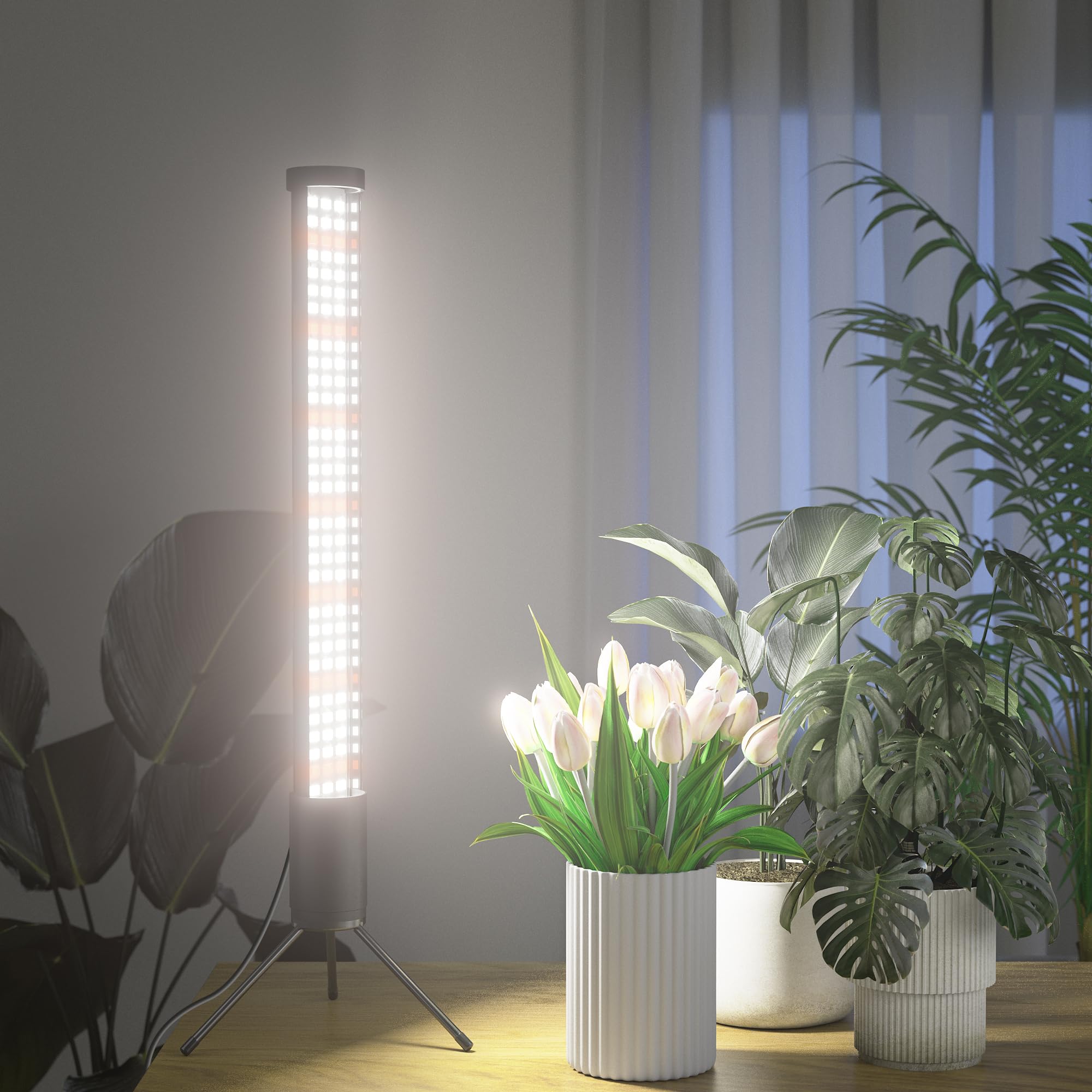 AWLYLNLL 120 LEDs seed starting light supports robust germination and healthy foliage.