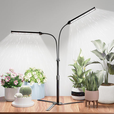 AWLYLNLL Grow Light Full Spectrum 6000K boosts indoor plant growth and energy efficiency.