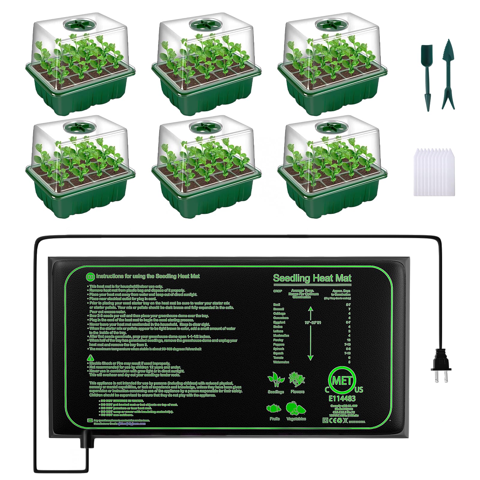 AWLYLNLL seedling heating mat promotes even warmth for sprouting