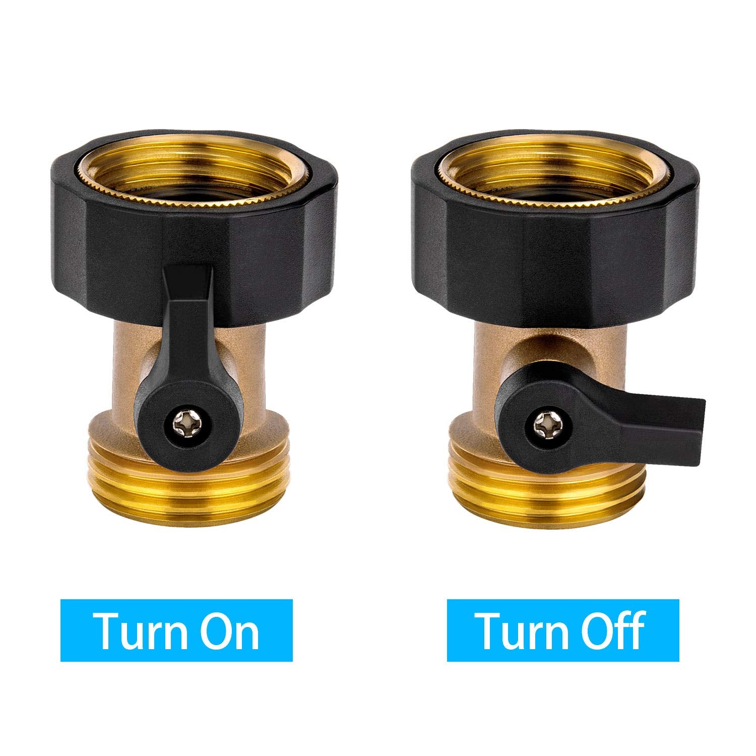 Awpeye adjustable flow-control valve with rubber handles for smooth on/off action.