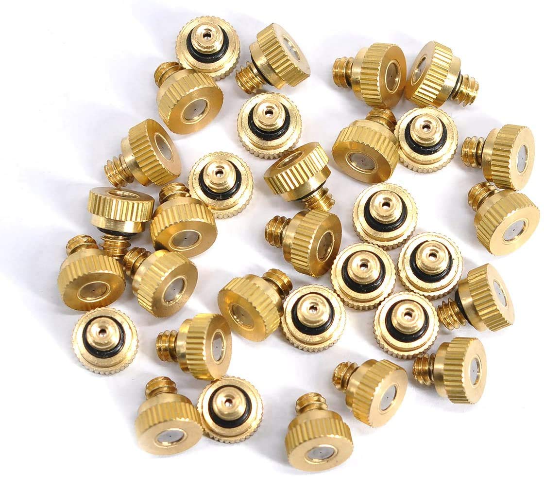 Awpeye greenhouse brass misting nozzle for plant-friendly humidity.