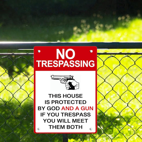 awrjdos No trespassing yard sign style inspires outdoor statements.