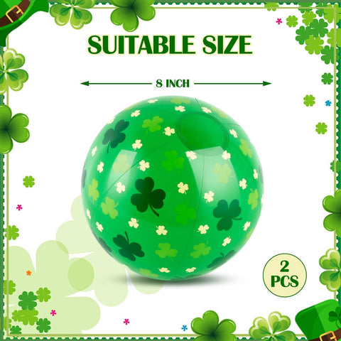 AXBMM St Patrick's inflatable ball, reusable decor for parties and parades.