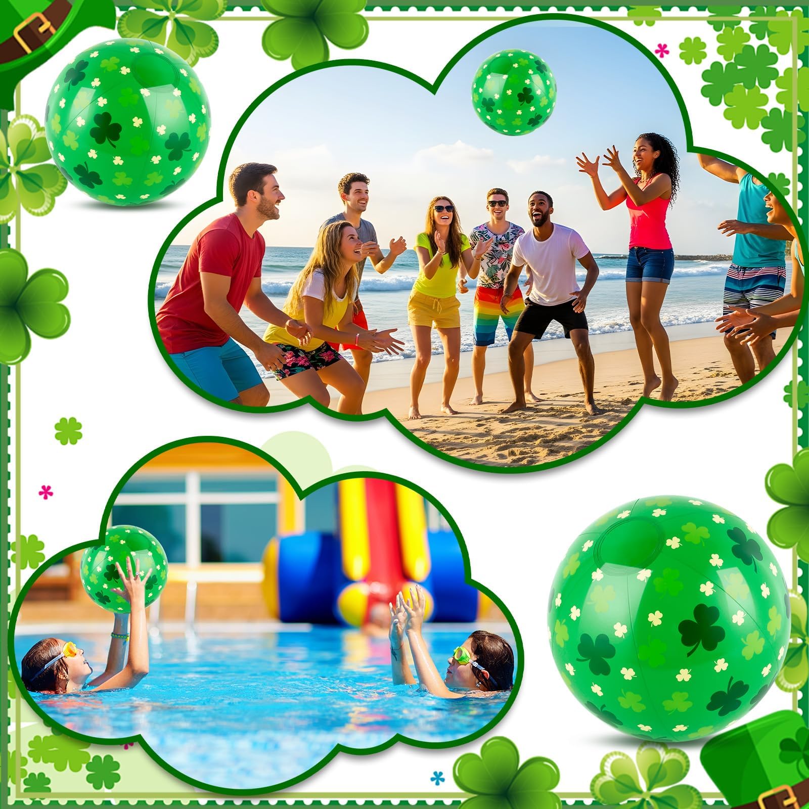 AXBMM reusable 8-inch inflatable balls, quick inflate/deflate for storage.
