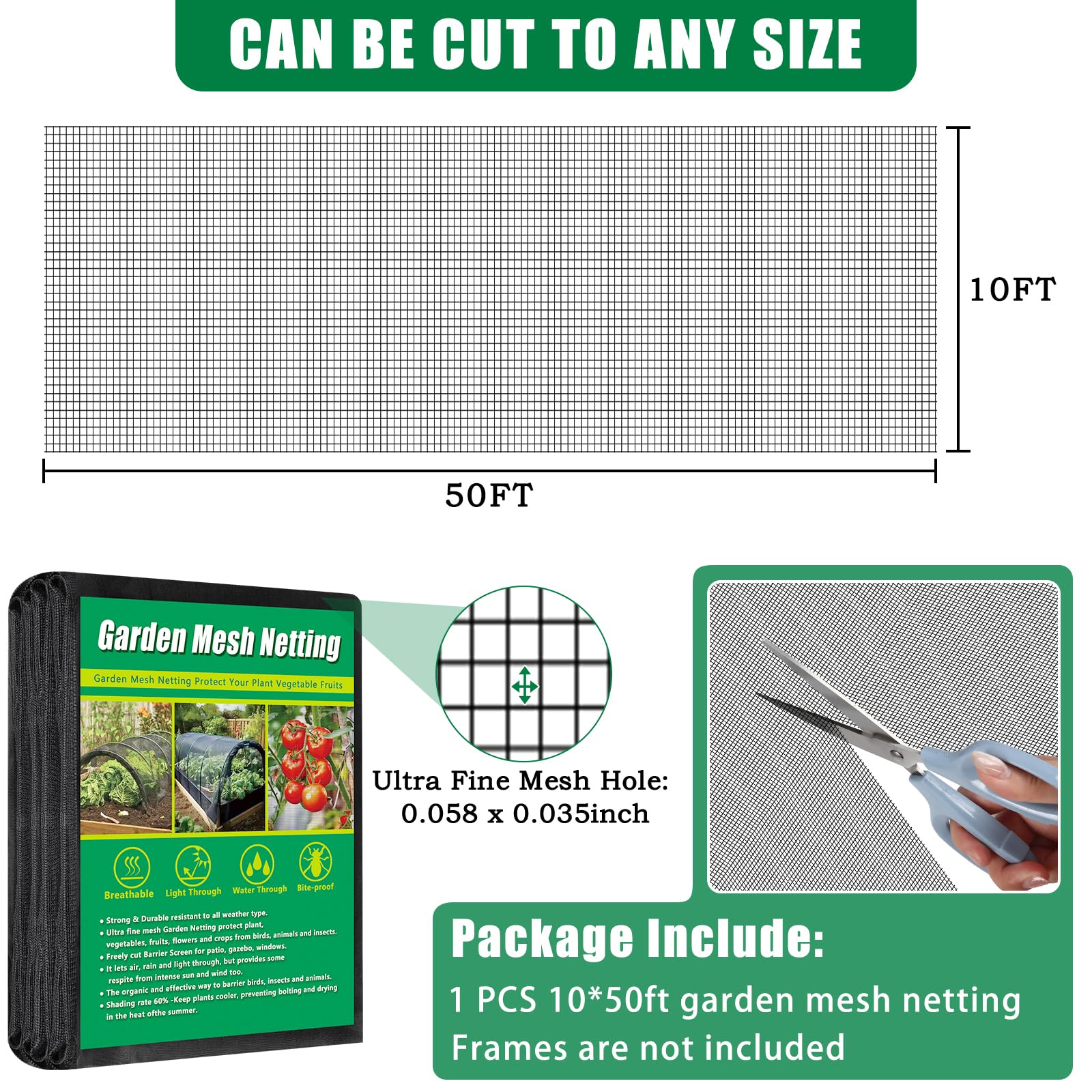 Axcoix ultra-fine mesh permeability preserves airflow and irrigation while shielding crops.