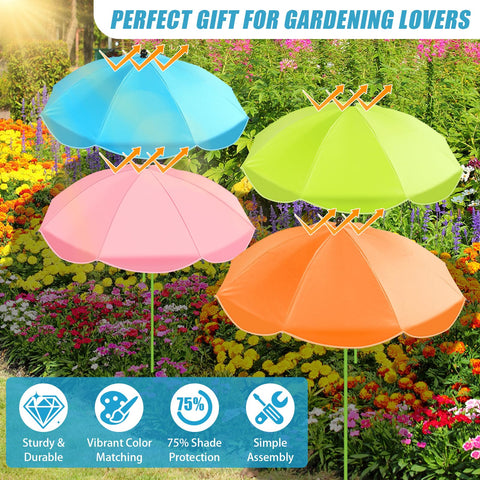 Axcoix large 26-inch diameter shade area fits garden beds and vegetables