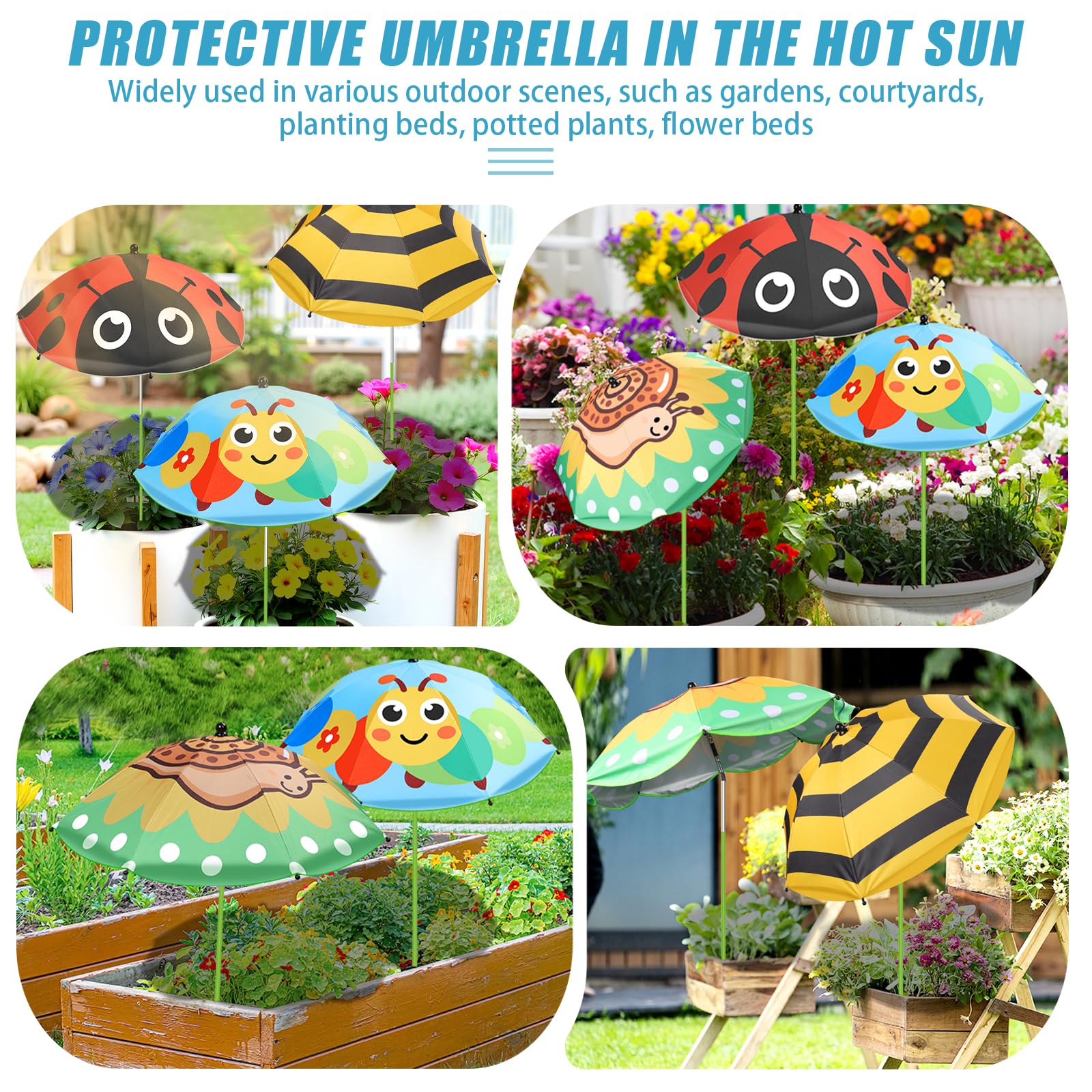 Axcoix garden setup with animal-prints enhances outdoor decor.