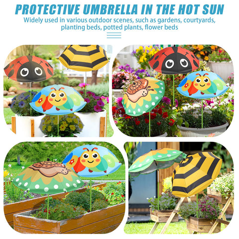 Axcoix garden setup with animal-prints enhances outdoor decor.