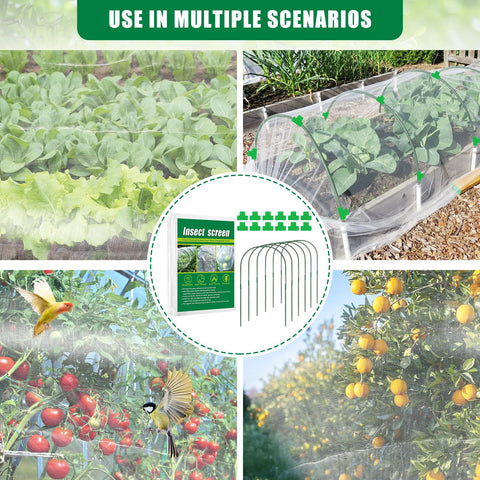 Axcoix protective barrier covers tomatoes, berries, and greens