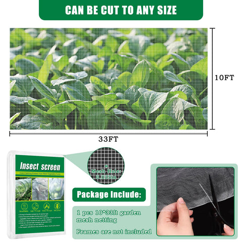 Axcoix ultra-fine 0-035 inch mesh provides durable garden protection