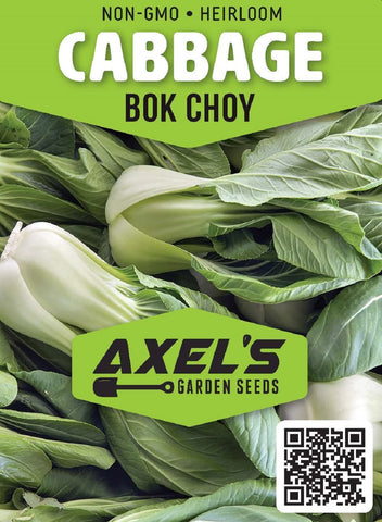 Axel's Garden Seeds bok choy seedling germination shown for cool-season growth