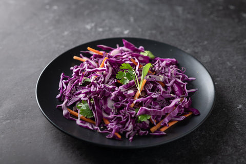 Axel's Garden Seeds Red Acre cabbage harvest ready head.