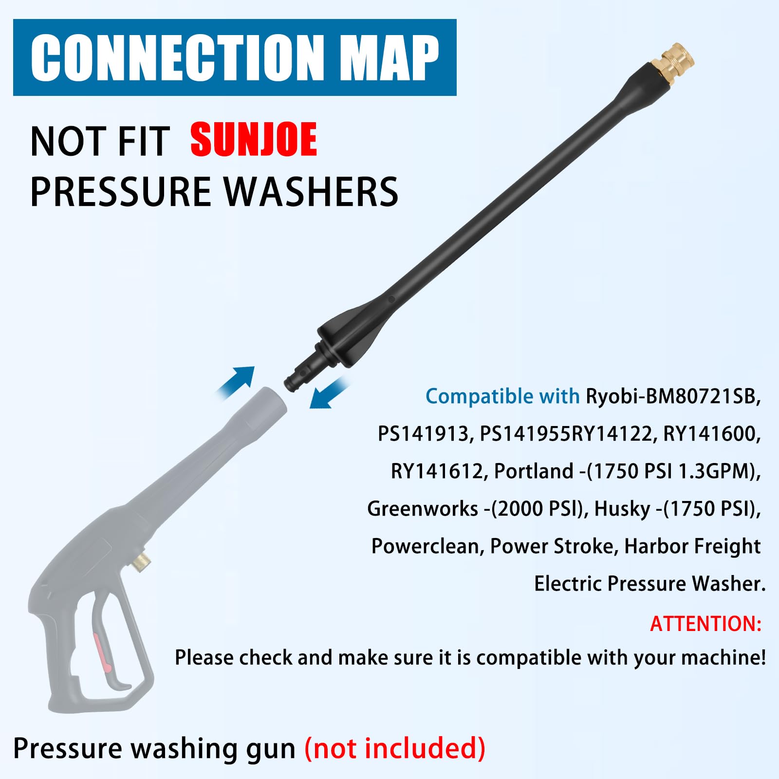 Axfvd wand handles up to 2000 PSI for tough cleaning tasks