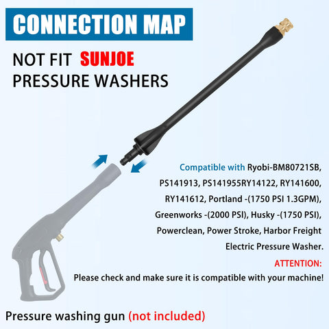 Axfvd wand handles up to 2000 PSI for tough cleaning tasks