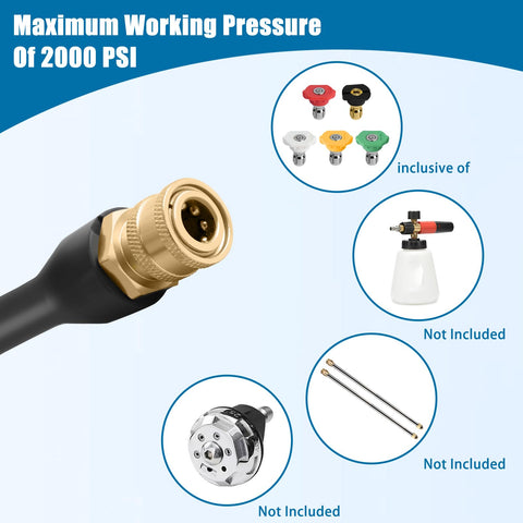 Axfvd durable plastic and brass wand for long-lasting performance
