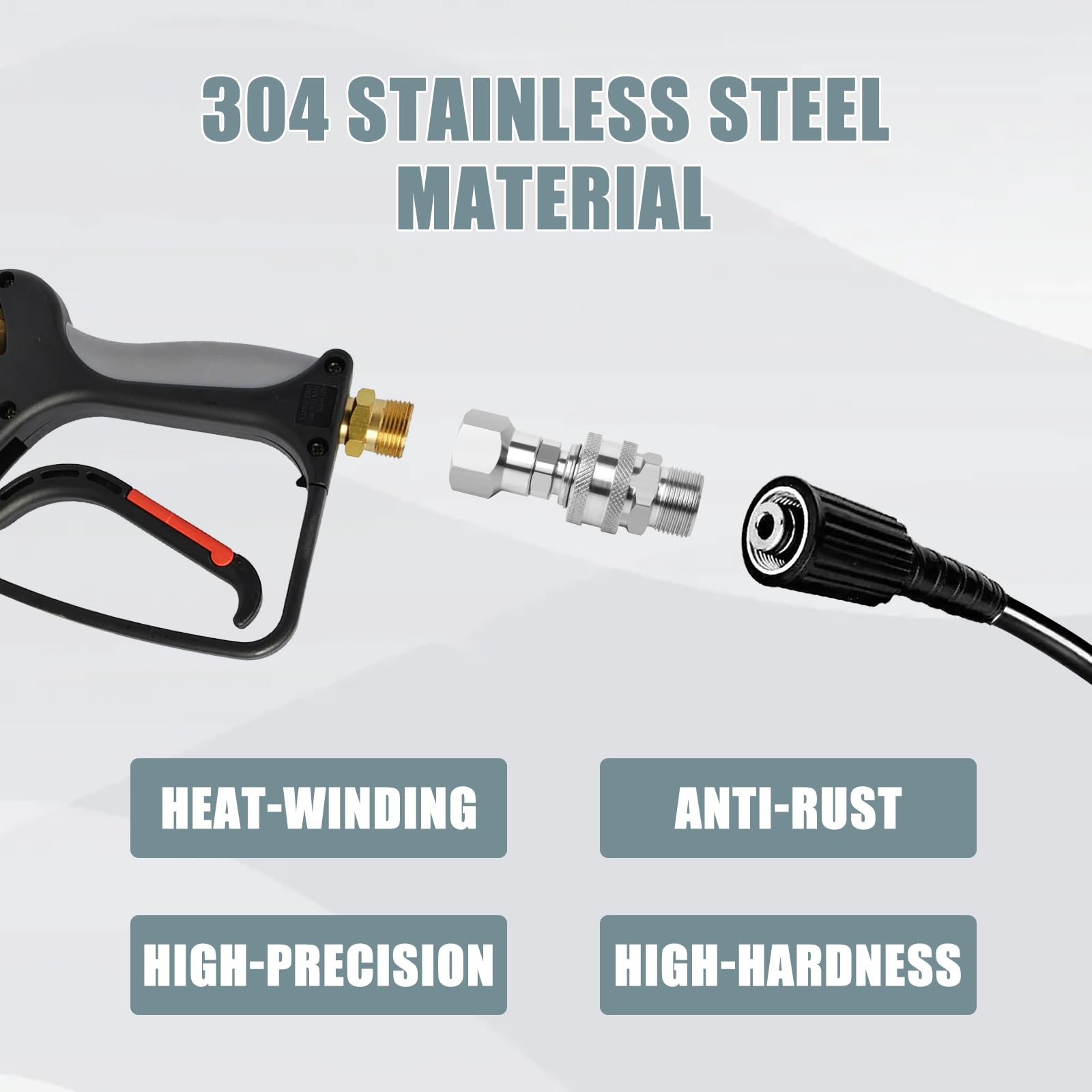 Axfvd versatile compatibility with many guns, hoses, and pumps.